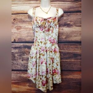 Cider Cream Sleeveless Square Neck Mini Sundress Size XS